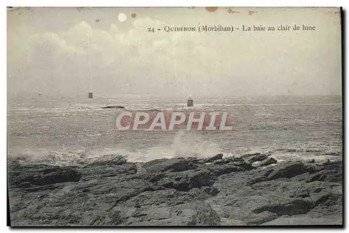 Cartes postales Quiberon La Baie Au Clair De Lune