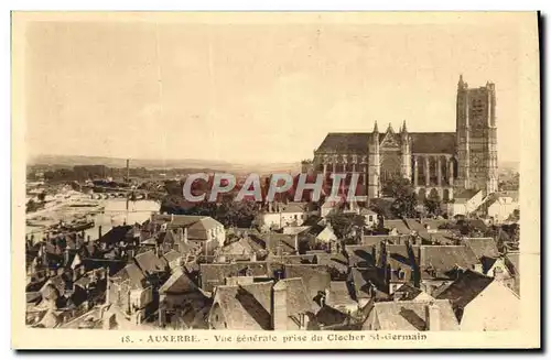 Cartes postales Auxerre Vue Generale Prise Du Clocher St Germain