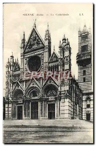 Cartes postales Sienne La Cathedrale