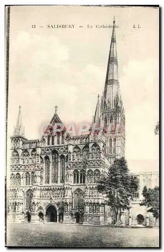 Cartes postales Salisbury La Cathedrale