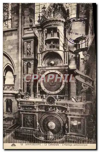 Cartes postales Strasbourg La Cathedrale L'horologe astronomique