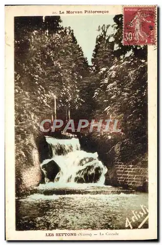 Cartes postales Les Settons La cascade