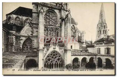 Ansichtskarte AK Auxerre Ancienne Abbave De Saint Germain Le transept nord et le cloitre