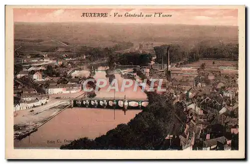 Cartes postales Auxerre Vue Generale Sur I&#39Yonne
