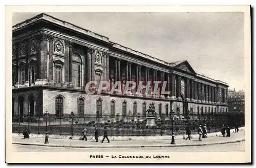 Ansichtskarte AK Paris la colonnade du Louvre