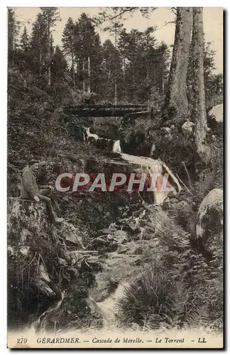 Cartes postales Gerardmer Cascade de Merelle Le torrent