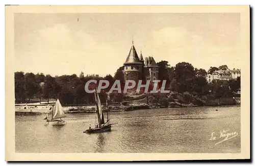 Cartes postales Pornic Le chateau et l&#39entree du port