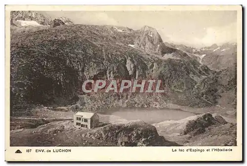 Cartes postales env de Luchon Le lac d&#39Espingo et l&#39Hotellerie