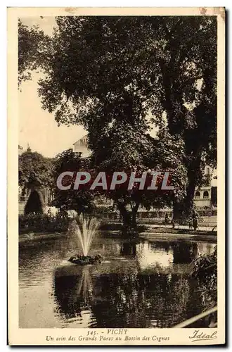 Ansichtskarte AK Vichy Un coin des grands parcs au bassin des cygnes