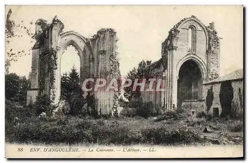 Cartes postales Env d&#39Angouleme La Couronne l&#39abbaye