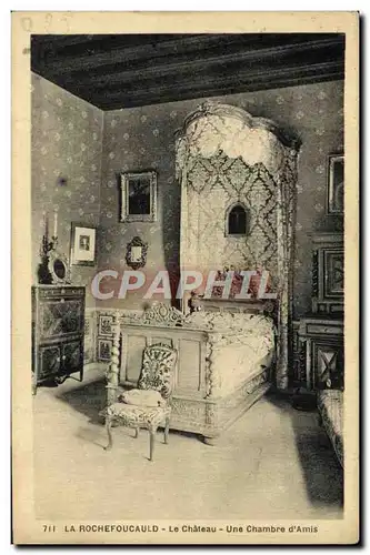 Cartes postales La Rochefoucauld Le chateau Une chambre d&#39amis