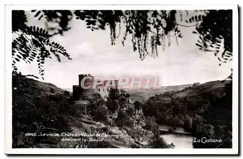 Ansichtskarte AK Levieux Chateau Feodal de Chouvigny dominant la Sioule