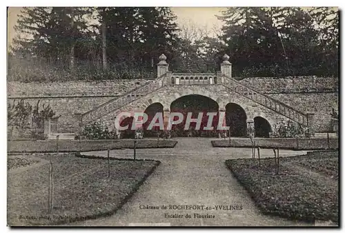 Cartes postales Chateau de Rochefort en Yvelines Escalier du fleuriste