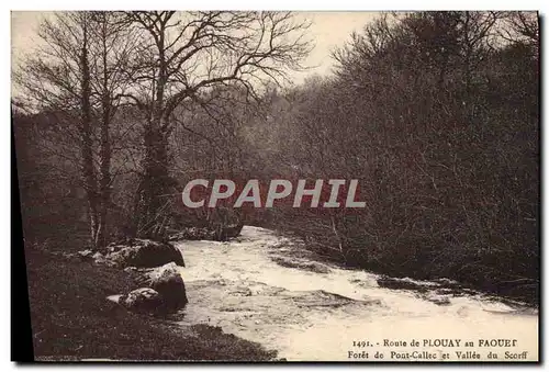 Cartes postales Route de Plouay an Faouet Forte de Pont Callec et Vallee du Scorff