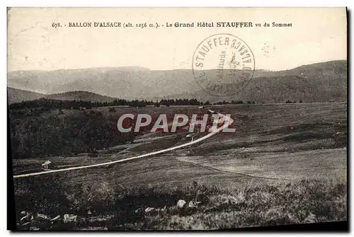 Cartes postales Ballon D'Alsace Le Grand Hotel Stauffer vu du Sommet