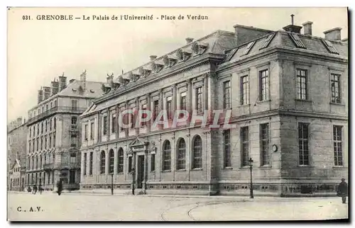 Ansichtskarte AK Grenoble Le Palais De I&#39Universite Place De Verdun