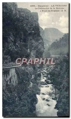 Cartes postales Dauphine Le Vercors Le Debouche De La Bourne a Pont en Royans