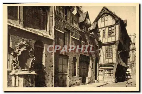 Cartes postales Rouen Vieilies Maisons Dans La Rue Saint Romain