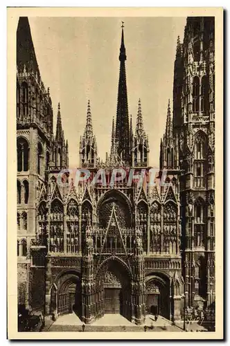 Ansichtskarte AK Rouen Facade Principale De La Cathedrale