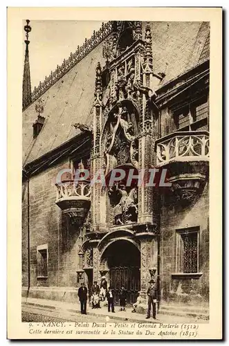 Ansichtskarte AK Nancy Palais Ducal Petite Et Gronde Porterie