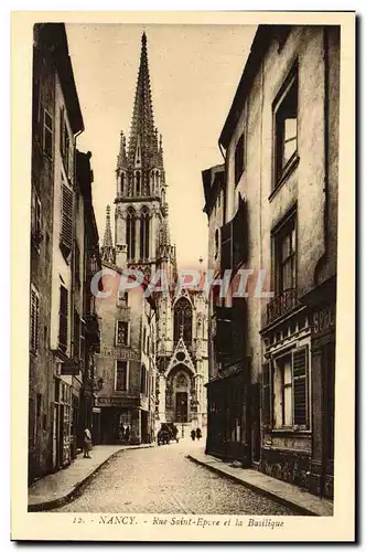 Cartes postales Nancy Rue Saint Epvre Et La Basilique