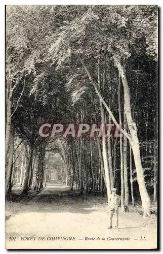 Cartes postales Foret Compiegne Route De La Gouvernante