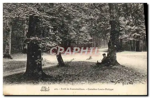 Cartes postales Foret De Fontainebleau Carrefour Louis Philippe