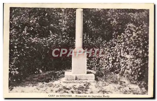 Ansichtskarte AK Camp de Sissonne Monument du Capitaine Hardy