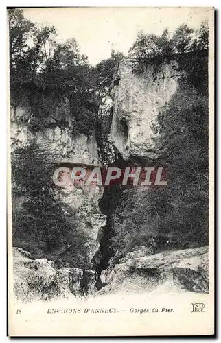 Ansichtskarte AK Environs D&#39Annecy Gorges du Fier