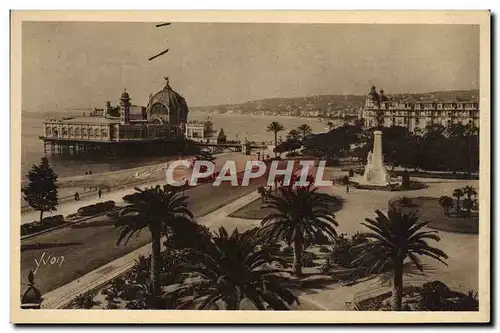 Ansichtskarte AK Nice Les Jardins Albert 1er et le Palais de la Jetee