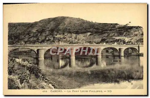 Ansichtskarte AK Cahors Le Pont Louis Philippe