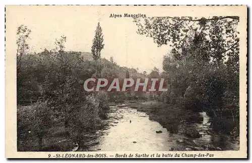 Cartes postales Alpes Mancelles St Leonard Des Bois Bords de Sarthe et la butte du Champ des Pas