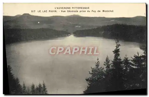 Ansichtskarte AK Le Lac Pavin Vue Generale Prise Du Puy De Montchal