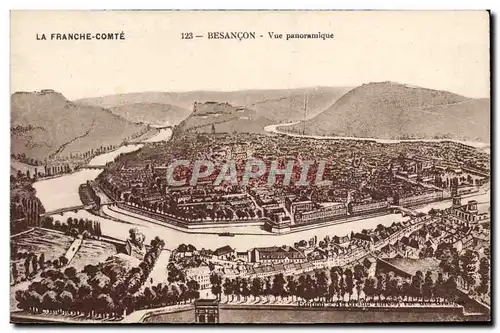 Cartes postales La Franche Comte Besancon Vue Panoramique
