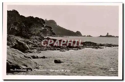 Cartes postales Environs De St Raphael Vue Sur I&#39Ile D&#39Or