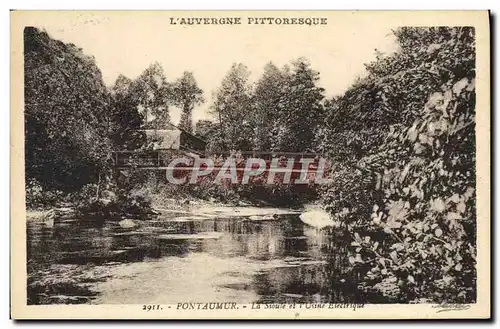 Ansichtskarte AK Pontaumur La Sioule Et I&#39Usine Electrique Auvergne