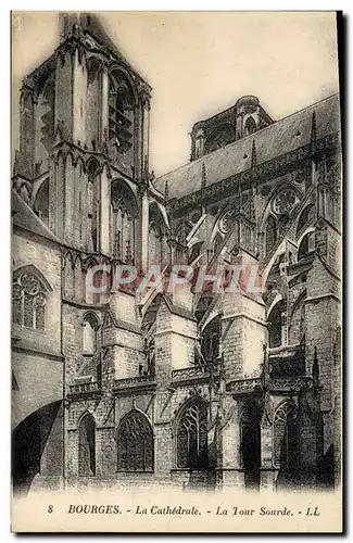 Cartes postales Bourges La Cathedrale La tour sourde