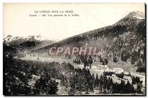 Ansichtskarte AK Le Lioran Sous La Neige Cantal Vue generale de la vallee