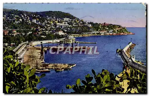 Cartes postales moderne Nice Le Port Et Le Mont Boron