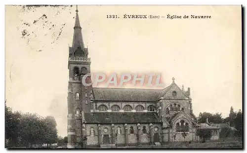 Ansichtskarte AK Evreux Eglise De Navarre