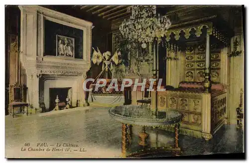 Cartes postales Pau Le Chateau La Chambre De Henri IV