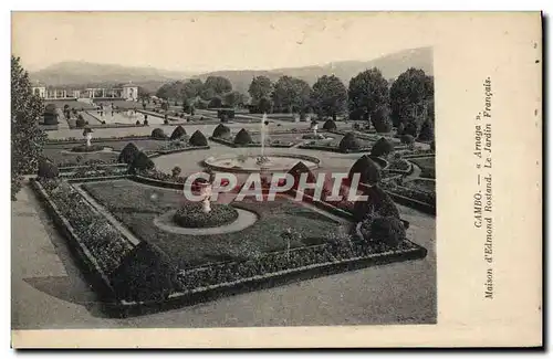 Cartes postales Cambo Maison d'Edmond Rostand Le jardin francais