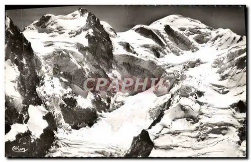 Moderne Karte Chamonix Mt Maudit Mt Blanc Grands mulets Vue aerienne