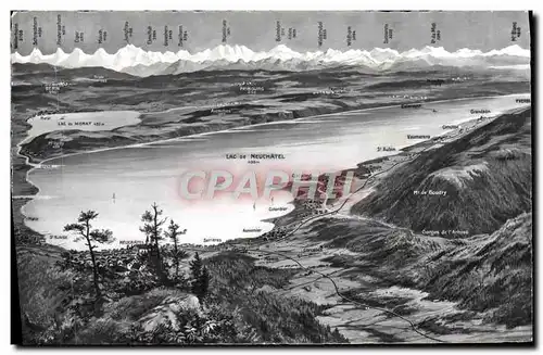 Cartes postales moderne Lac de Neuchatel