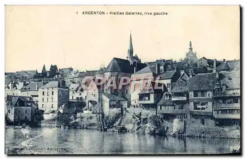 Cartes postales Argenton Vieilles galeries Rive gauche