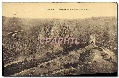 Cartes postales Crozant Confluent de la Creuse et de la Sedelle