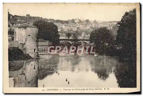 Cartes postales Poitiers Vue Sue Le Clain Prise Du Pont Guillon