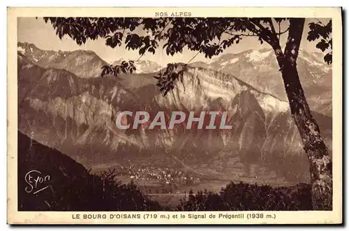 Cartes postales Le Bourg D Oisans Et Le Signal De Pregentil