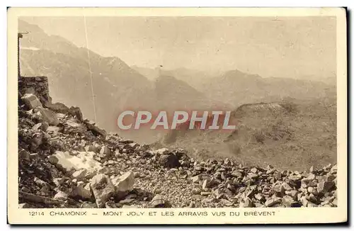 Cartes postales Chamonix Mont Joly Et Les Arravis Vus Du Brevent