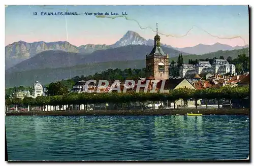 Cartes postales Evian Les Bains Vue Prise Du Lac